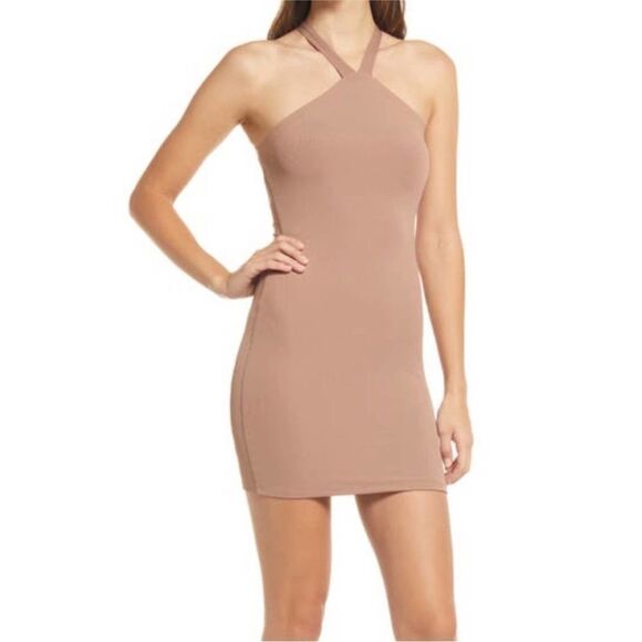 Naked Wardrobe Halter Dress New with Tags Size Large - Picture 1 of 11